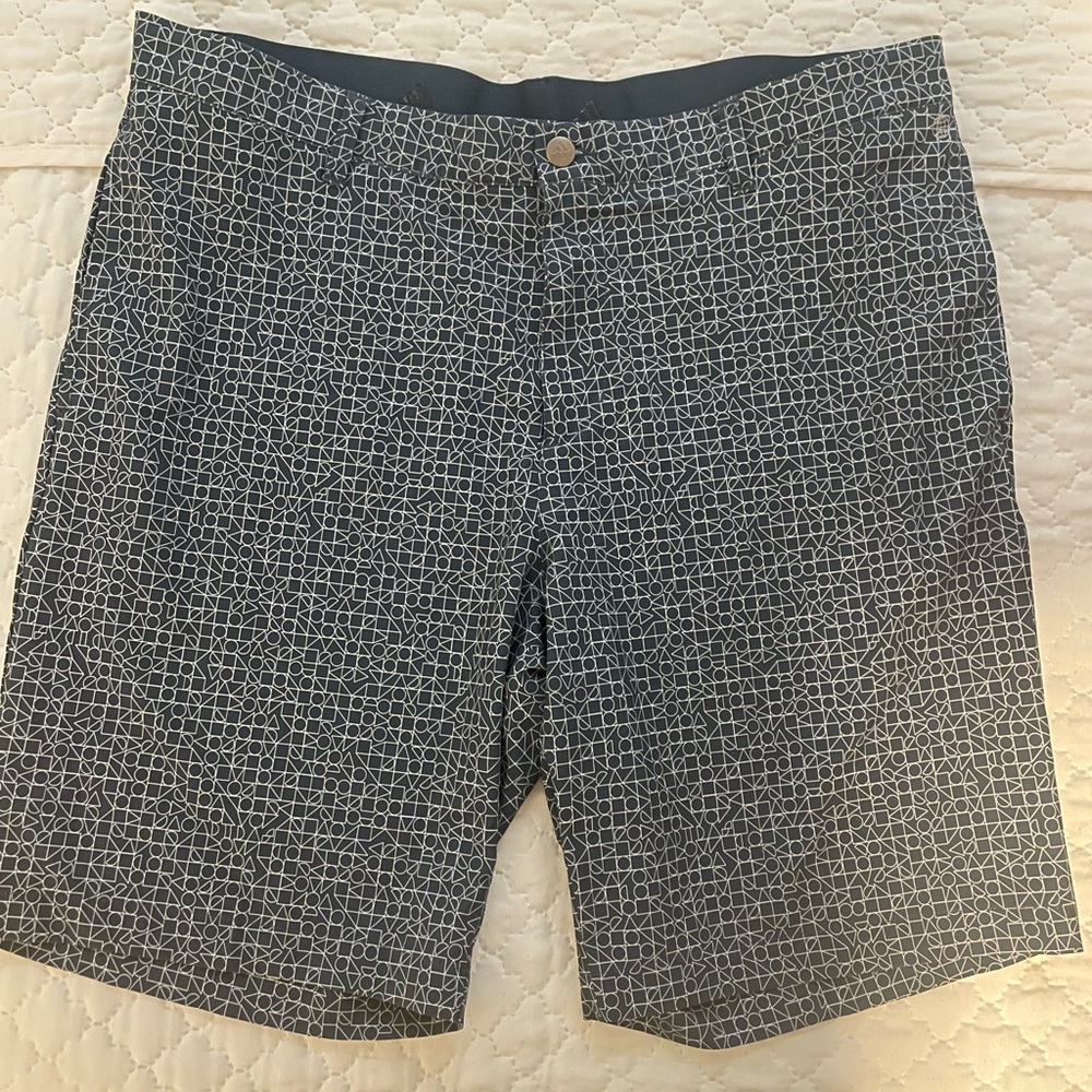 Blue Adidas golf shorts